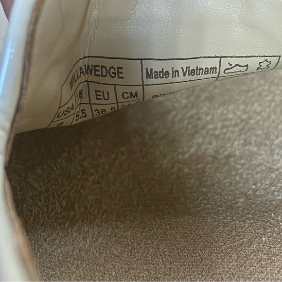 Vionic Willa Wedge Cream White Women's Size 8 Orthopedic Shoes Patent Leather - Picture 11 of 12